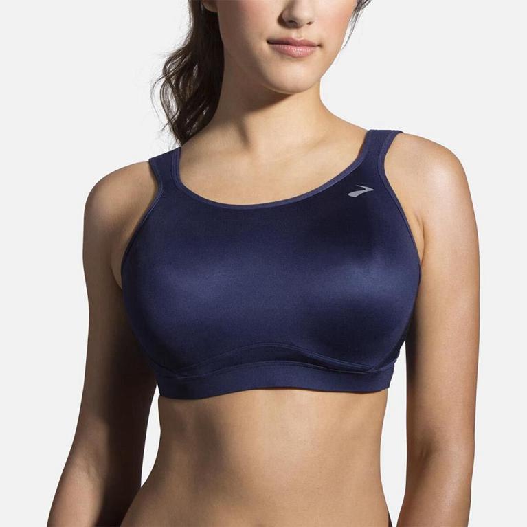 Brooks MAIA SPORTS Running Bra Womens Canada - Blue (FRO832169)